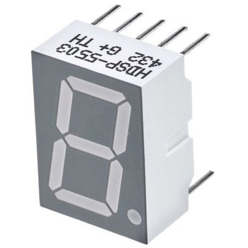 アバゴ LEDディスプレイ， 単桁桁， 赤， 数字表示器， 7セグメント， HDSP-5503 AVAGO TECHNOLOGIES