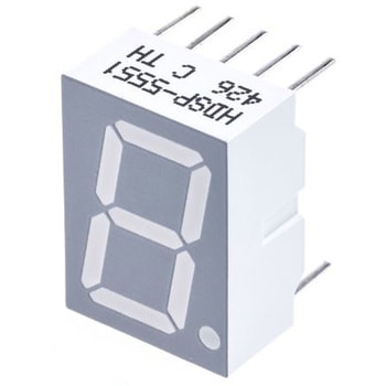 アバゴ LEDディスプレイ， 単桁桁， 赤， 数字表示器， 7セグメント， HDSP-5551 AVAGO TECHNOLOGIES