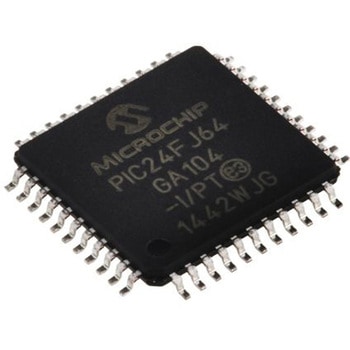 Microchip マイコン， 44-Pin TQFP PIC24FJ64GA104-I/PT MICROCHIP