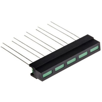 Kingbright LEDディスプレイ， 緑， ライトバー， 5セグメント， L-133CB/5GDT KINGBRIGHT