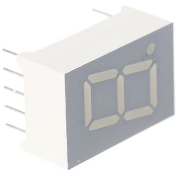 Kingbright LEDディスプレイ， 単桁， 赤， 数字表示器， 7セグメント， SA05-11EWA KINGBRIGHT