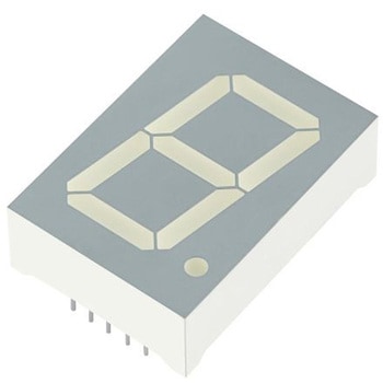 Kingbright LEDディスプレイ， 単桁桁， 緑， 数字表示器， 7セグメント， SA10-21CGKWA KINGBRIGHT