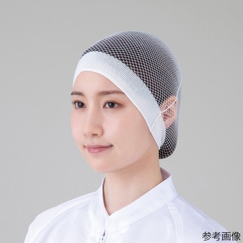 吸汗ヘアーバンド付きキャップ 袋型 白 スギヤマ