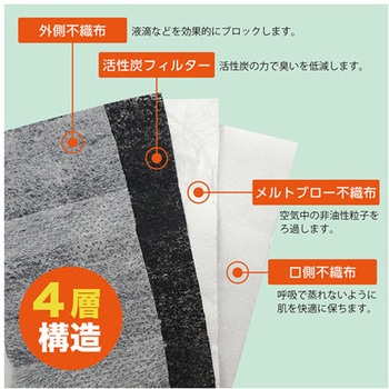 サージカルマスク レギュラータイプ 活性炭フィルター 50枚入 フィフティ・ヴィジョナリー
