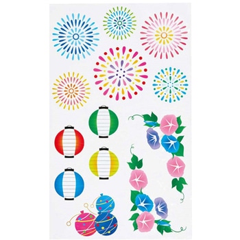 ウィンドウシール お祭花火 アズワン