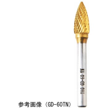 チタンコーティングシリーズ シャンク径6mm Gシリーズ ダブル 全長63mm TAG BUR