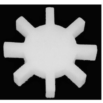 PTFE 超磁回転子 歯車型 ネオジム 最大幅×厚み：40×8mm 2個入 アズワン