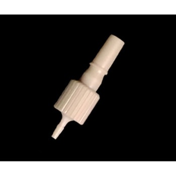 PEEKロックリング回転式オスルアーコネクター 軟質チューブ内径1.0mm用 - アズワン