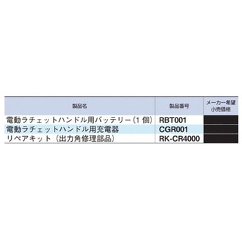 リペアキット 出力角修理部品 適合：CR4000T TONE(トネ/旧:前田金属工業)