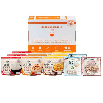 備えて安心 お米の12食セット 4セット入 アルファー食品