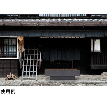 茶屋のベンチ サイズD×W×H mm ：400×1500×450 重量 kg ：41 ミヅシマ工業