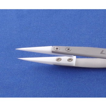 セラミックチップ付ピンセット 130mm アズワン