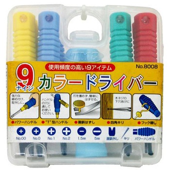 9カラードライバーセット アズワン