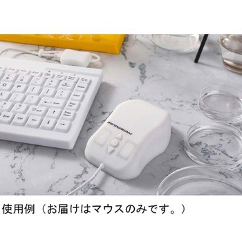 防水ウォッシャブルマウス プラスチック 光学式 IP68保護 CleanType 112×71.6×34.5 GETT