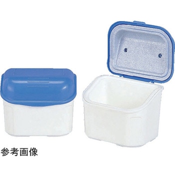 保冷牛乳箱 4型-Lセット爪有・ロック無 ホワイト アズワン