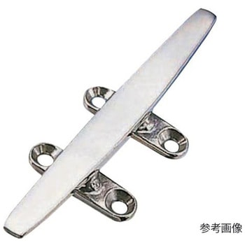 ロープ止め金具 ステンレス クリートローフラット型 全長75mm 水本機械製作所