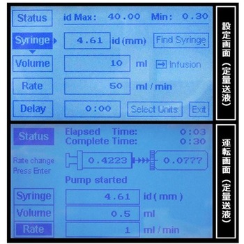 プログラマブルシリンジポンプ ヒュージョン101A 注入専用、2本架 Chemyx