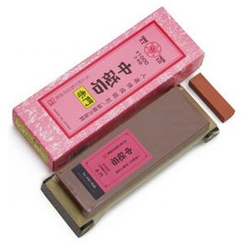 中砥石 赤色ゴム足PC台付 #1000 スエヒロ砥石