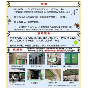 防虫テープ 貼るだけピット 萩原工業