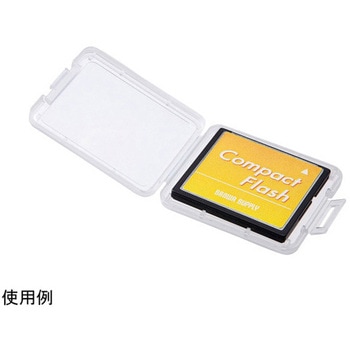 53x 8x 44mm コンパクトフラッシュカードケース 6個 エスコ