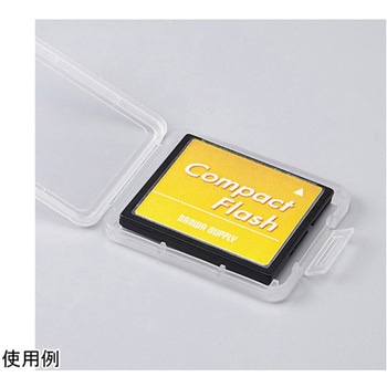 53x 8x 44mm コンパクトフラッシュカードケース 6個 エスコ