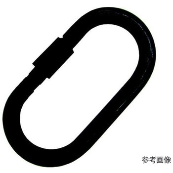 ステンレス カラビナ 環付 黒色塗装 線径10mm長さ90mm 水本機械製作所