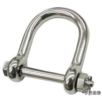 ワリピン式ワイドネジシャックル 長さ50mm 内幅36mm 水本機械製作所