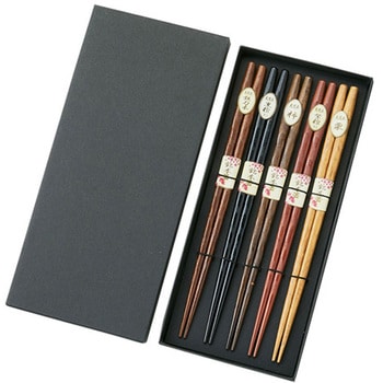 彫刻箸 5膳 折箱入 丸十