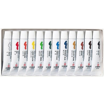 透明水彩12色 ラミネートチューブ 5mL - サクラクレパス