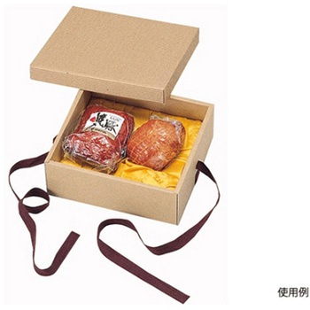 贈答箱 ナチュラルBOX16号ヒモ付・布付 100枚 - ヤマニパッケージ