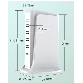 タワー式急速充電器 PD+1USB4 6個セット Lazos