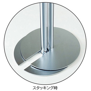 ロープパーティション スタッキングタイプ ロープ別売 アズワン