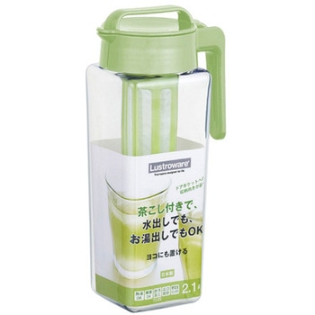 フェローズ茶こし付きピッチャーシリーズ タテヨコ茶こし付スクエアピッチャー 2.1 MC 1ケース 12個×2小箱入 岩崎工業
