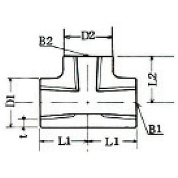 銅合金 異径チーズ BS RT3/8x1/4 鈴木ブロンズ継手