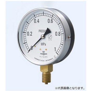 圧力計 接続ネジG AT3/8-75X1MPA 山本計器