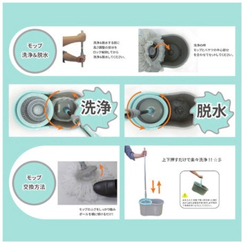 WETECH コンパクト回転モップ ウィキャン