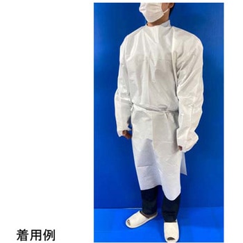 使い捨て長袖不織布ガウン 40枚入り - 船橋