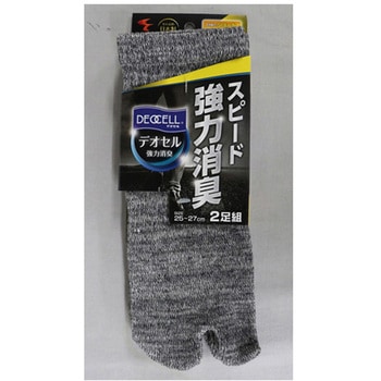強力消臭デオセル指又 ショート モク L - FUKUTOKU(福徳産業)