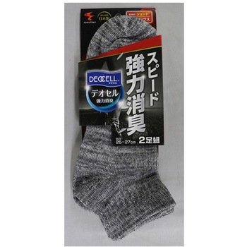 強力消臭デオセル先丸 ショート モク L FUKUTOKU(福徳産業)