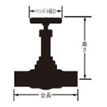 ダイレクトゲートバルブ 10K 青銅 給湯 日水協認定品 13A 大和バルブ