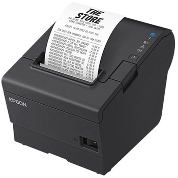 レシートプリンター/80mm・58mm/USB・有線LAN・パラレル/電源同梱/ブラック EPSON