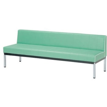 蓄光ロビーベンチ背付 W1800 グリーン ミズノ