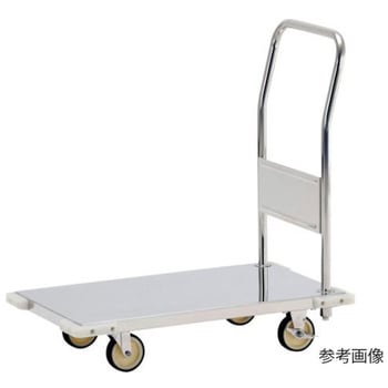 軽荷重用台車 コンパクト台車 900X600 SUSΦ100ウレタン車 テックサス(旧：本庄厨房機器製作所)