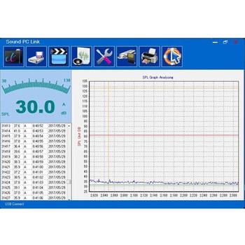 データロガー騒音計 本体メモリ何十万件 PCソフト付 SDカード付 TENKOU
