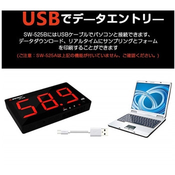 壁掛け騒音計 データロガー機能付 データ容量1年分 PCソフト付 SNDWAY
