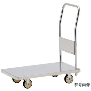 軽荷重用台車 コンパクト台車 900X600 SUSΦ100ウレタン車 テックサス(旧：本庄厨房機器製作所)