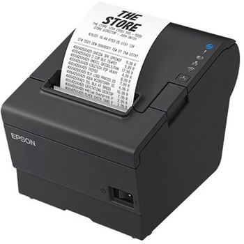 レシートプリンター/80mm・58mm/USB・有線LAN・シリアル/電源同梱/ブラック EPSON