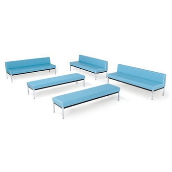 蓄光ロビーベンチ背無 W1500 グリーン ミズノ