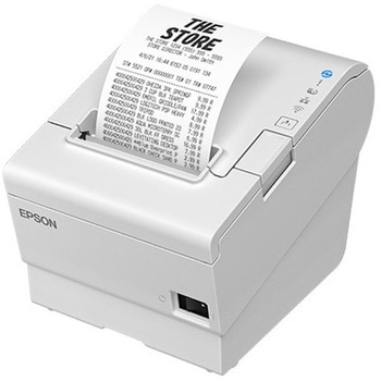 レシートプリンター/80mm・58mm/USB・有線LAN・パラレル/電源同梱/ホワイト EPSON