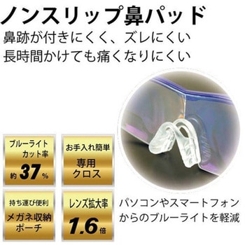WETECHブルーライトカットメガネ型ルーペ ウィキャン